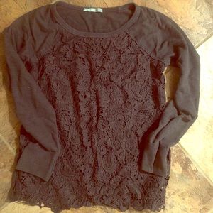 Lace sweater